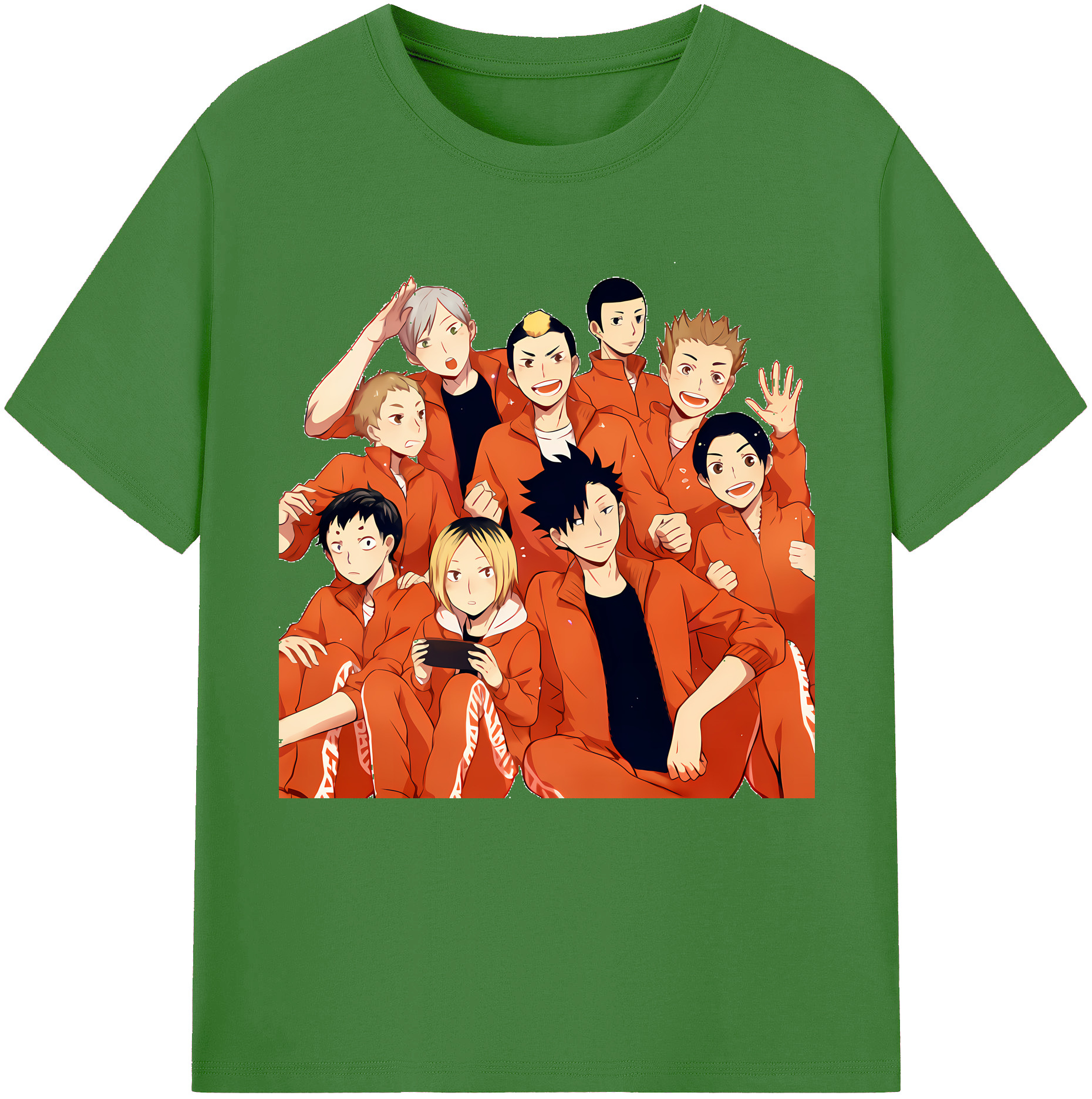 （画像用） ハイキュー!! Haikyu!! レディースカジュアルプリントTシャツ（綿100％）